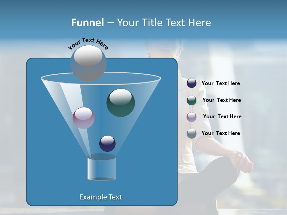 A Woman Sitting In A Lotus Position With Her Eyes Closed PowerPoint Template