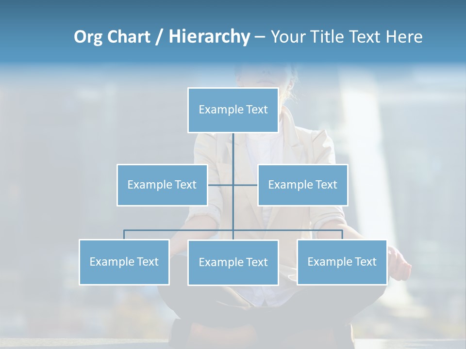 A Woman Sitting In A Lotus Position With Her Eyes Closed PowerPoint Template