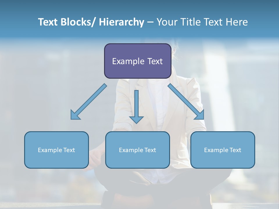 A Woman Sitting In A Lotus Position With Her Eyes Closed PowerPoint Template