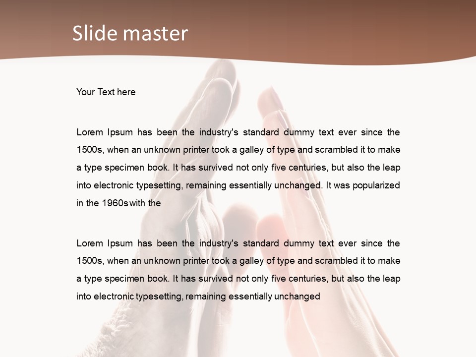 Woman Support Two PowerPoint Template