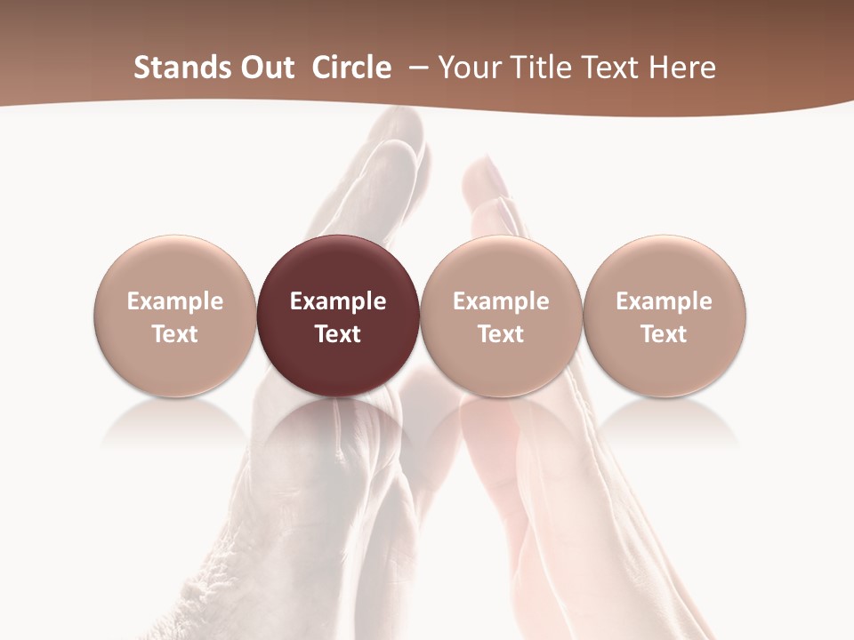 Woman Support Two PowerPoint Template