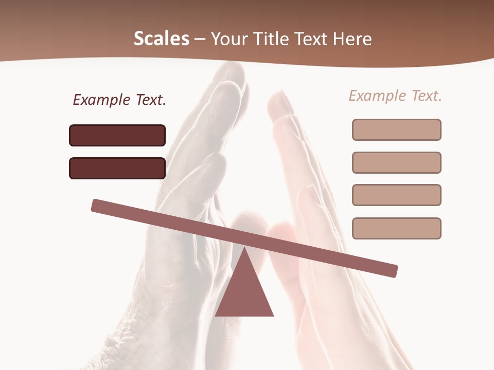 Woman Support Two PowerPoint Template