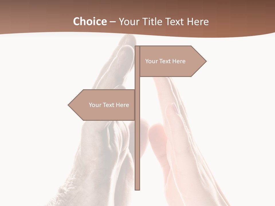 Woman Support Two PowerPoint Template