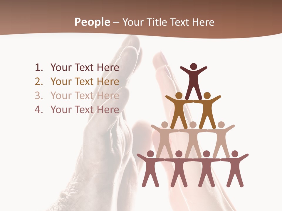 Woman Support Two PowerPoint Template