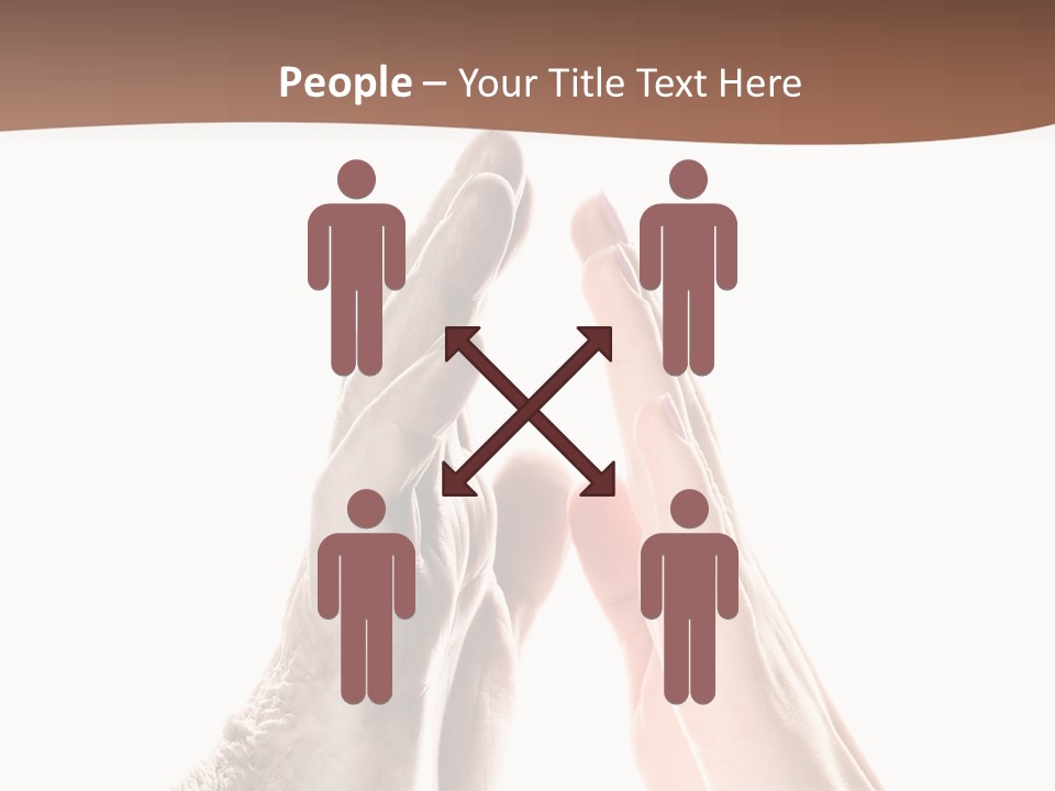 Woman Support Two PowerPoint Template