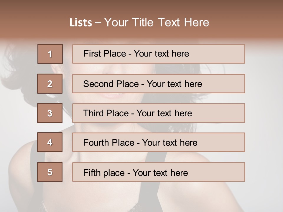 Hand  Lady PowerPoint Template