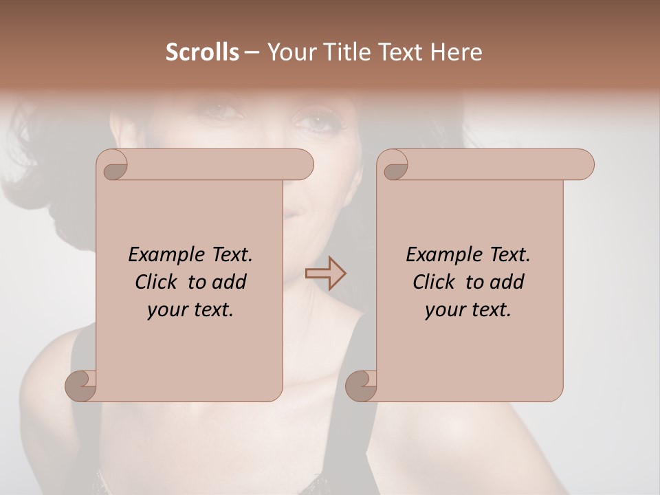 Hand  Lady PowerPoint Template