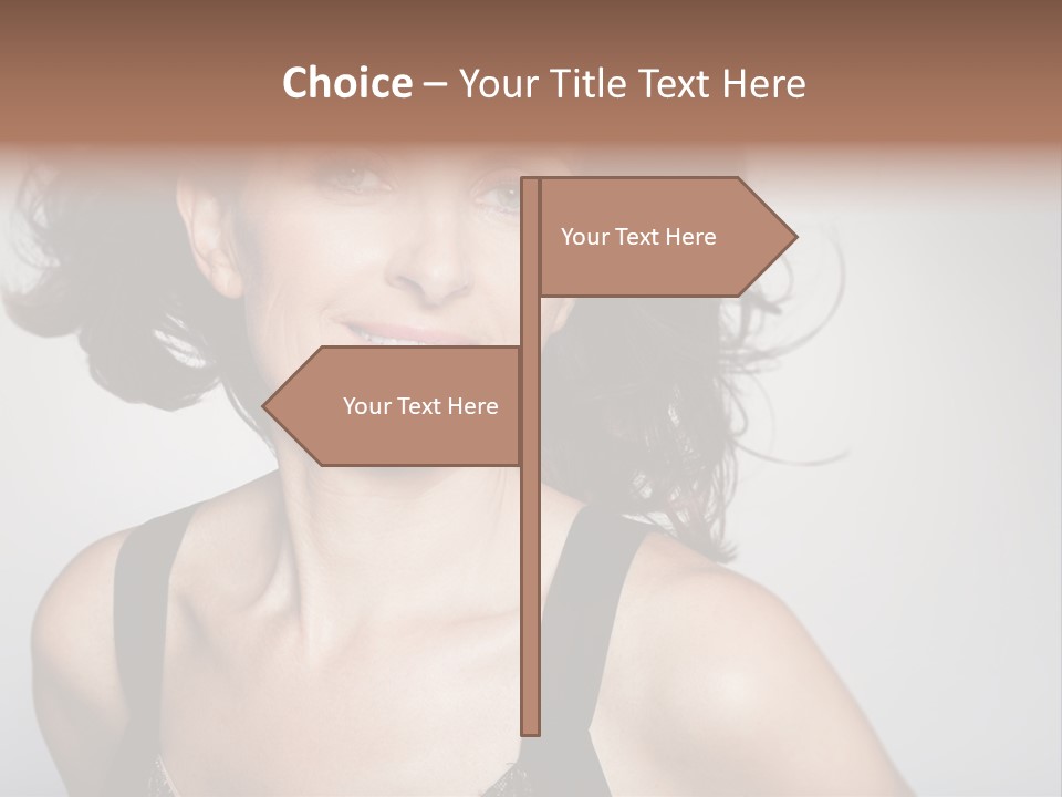 Hand  Lady PowerPoint Template