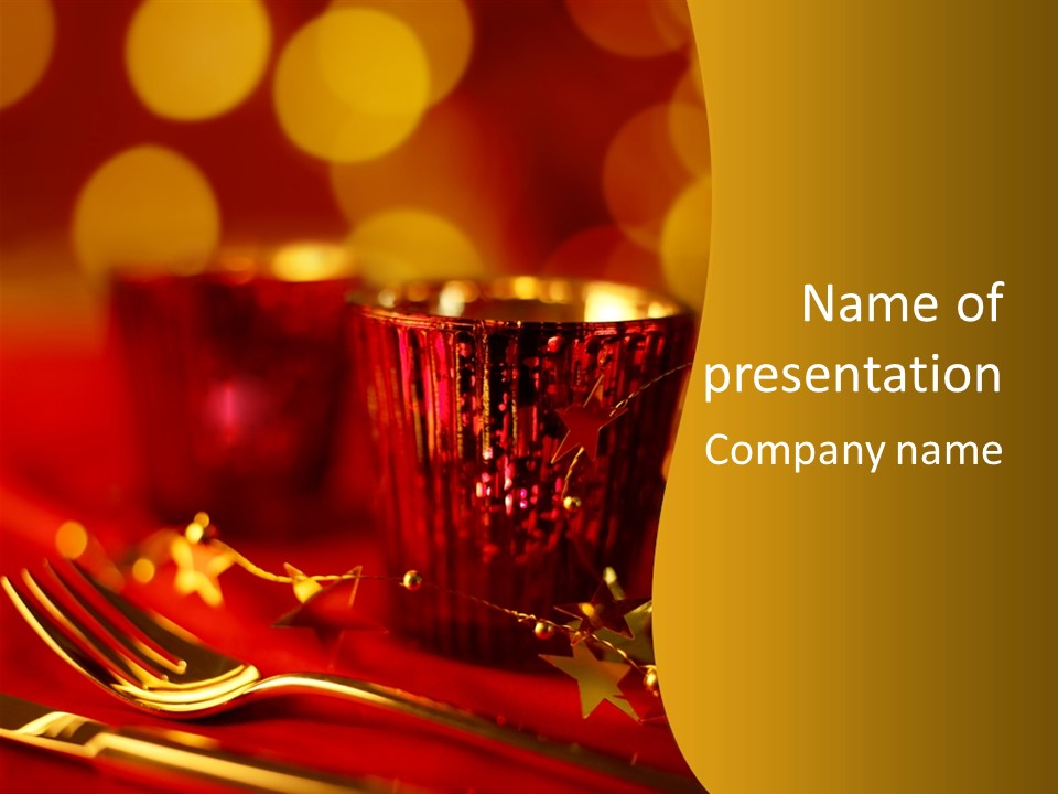 Sparkling Festive Shiny PowerPoint Template