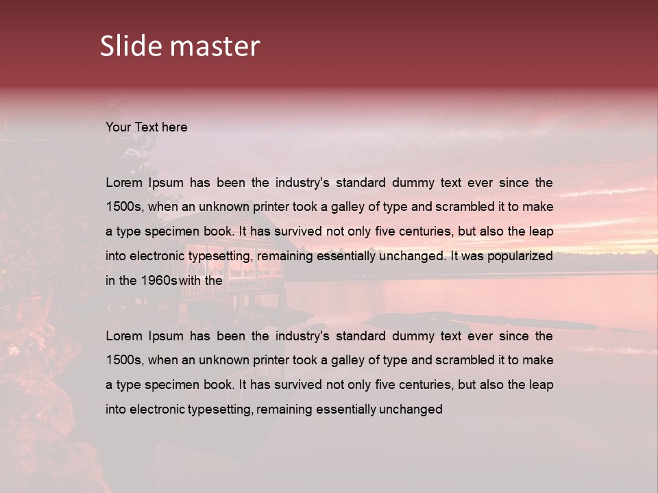 Unique Building Wallpapers Cottages PowerPoint Template