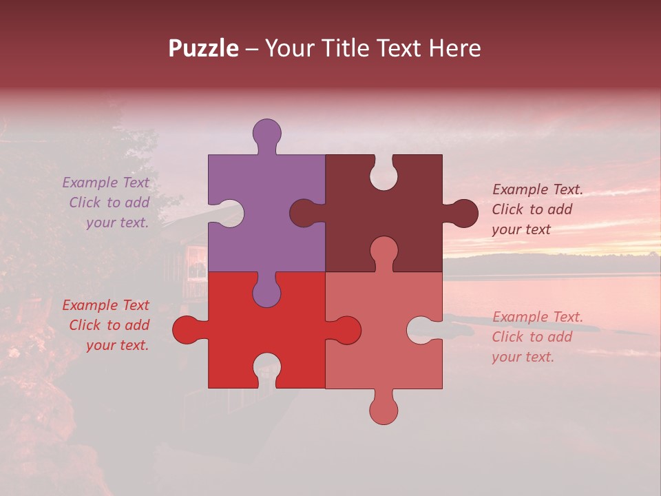 Unique Building Wallpapers Cottages PowerPoint Template