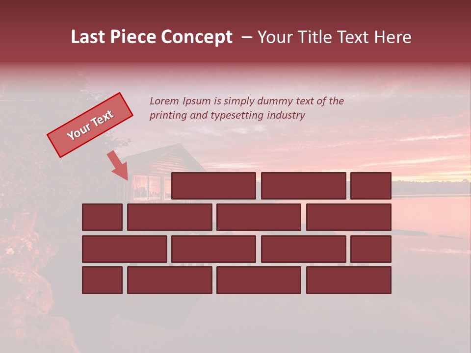 Unique Building Wallpapers Cottages PowerPoint Template