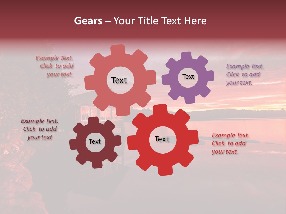 Unique Building Wallpapers Cottages PowerPoint Template