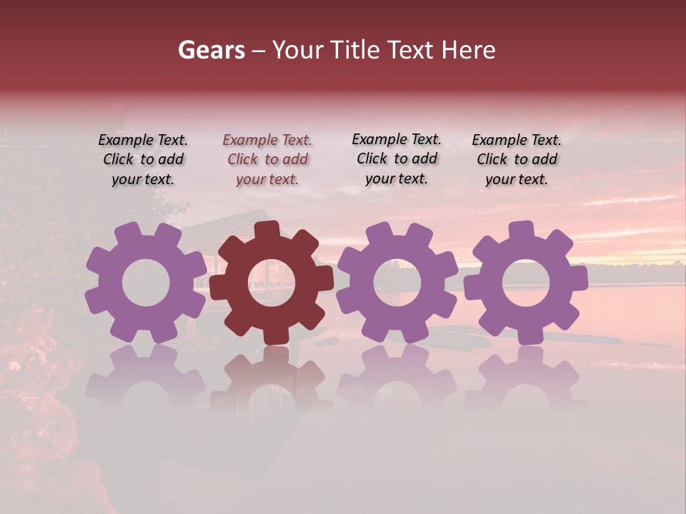 Unique Building Wallpapers Cottages PowerPoint Template