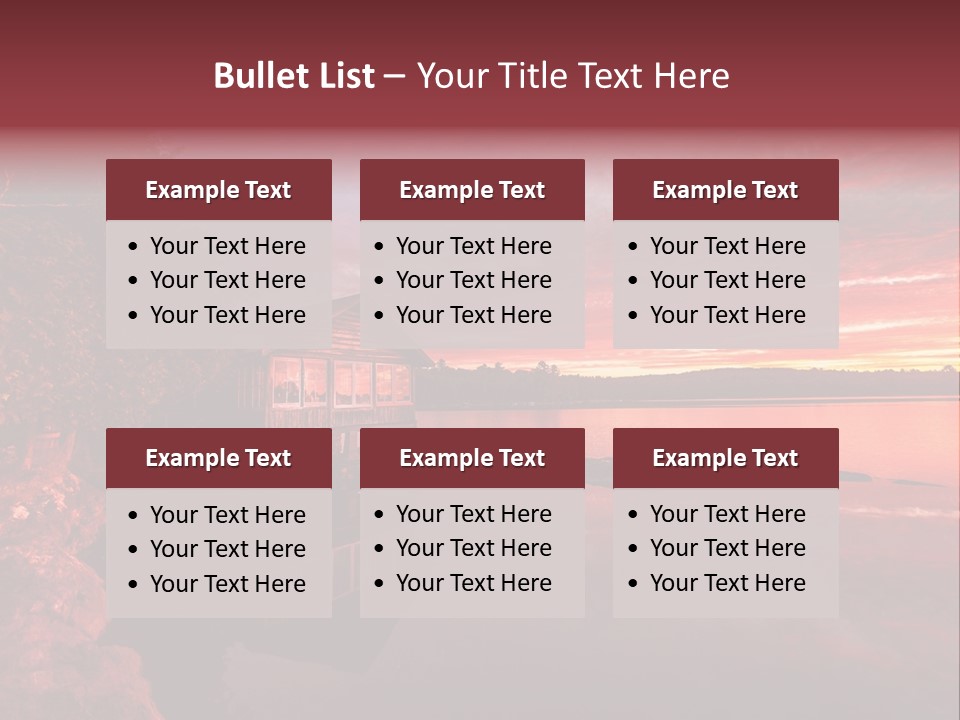 Unique Building Wallpapers Cottages PowerPoint Template