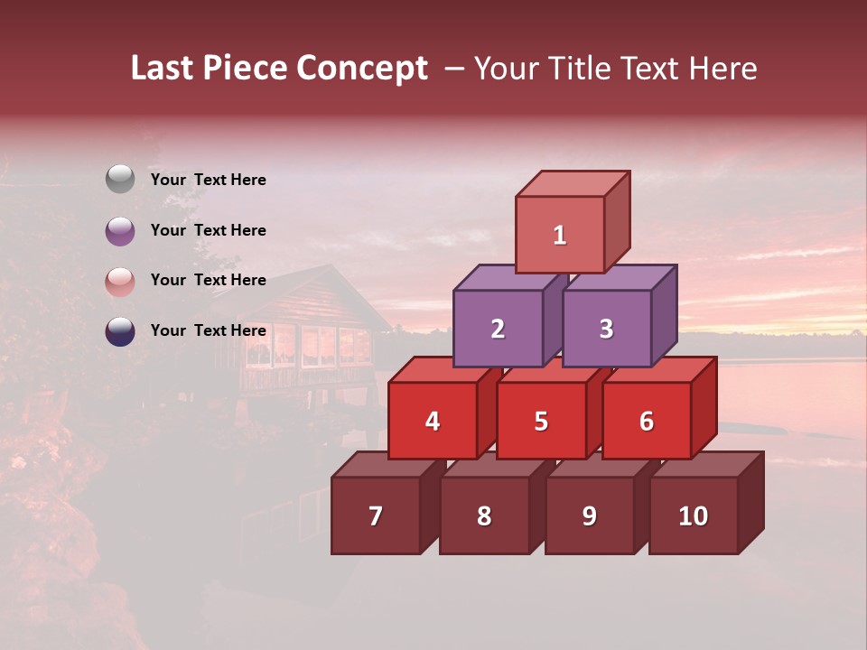 Unique Building Wallpapers Cottages PowerPoint Template