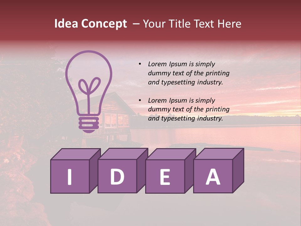 Unique Building Wallpapers Cottages PowerPoint Template