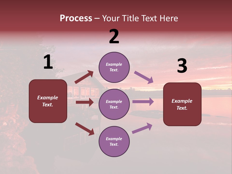 Unique Building Wallpapers Cottages PowerPoint Template