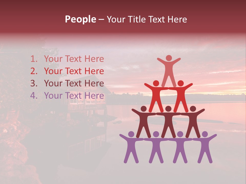 Unique Building Wallpapers Cottages PowerPoint Template