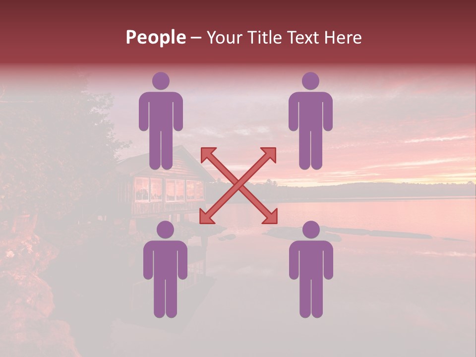 Unique Building Wallpapers Cottages PowerPoint Template