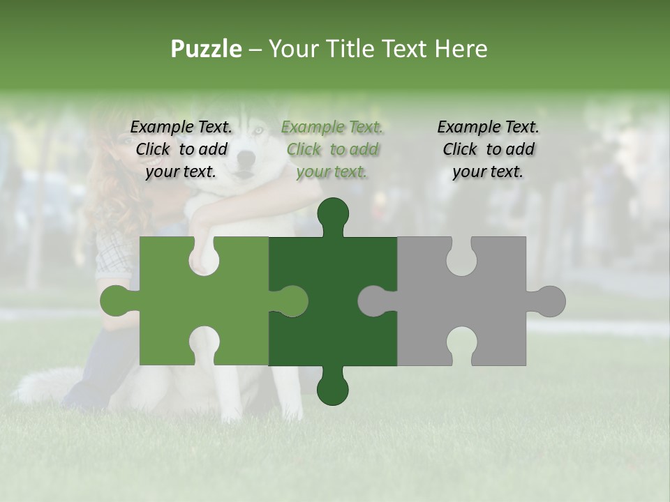 White Dog Day PowerPoint Template