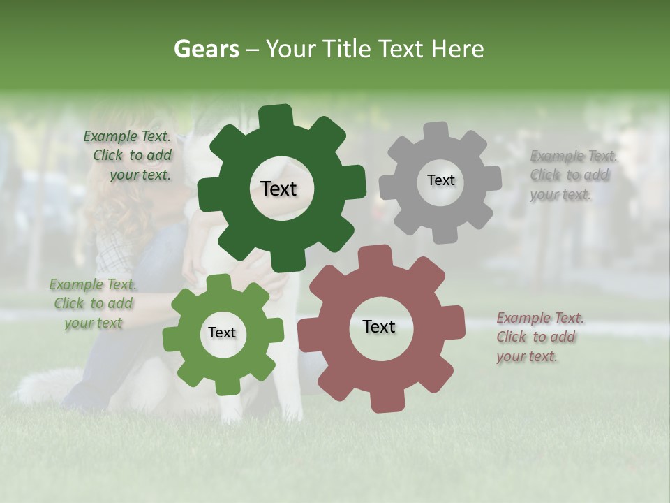 White Dog Day PowerPoint Template