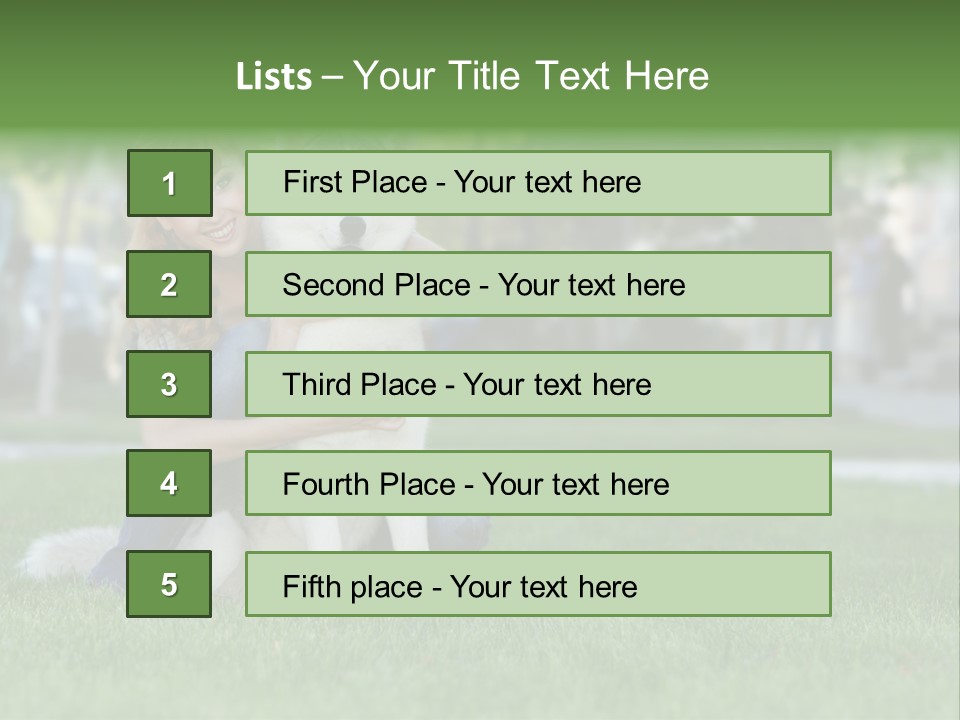 White Dog Day PowerPoint Template