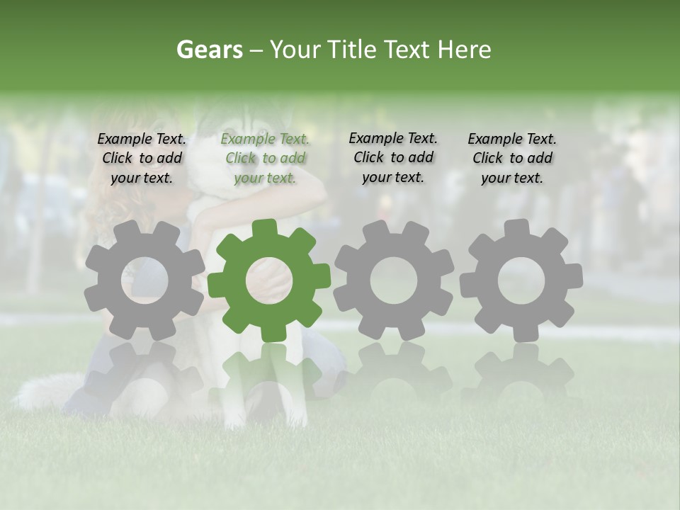 White Dog Day PowerPoint Template