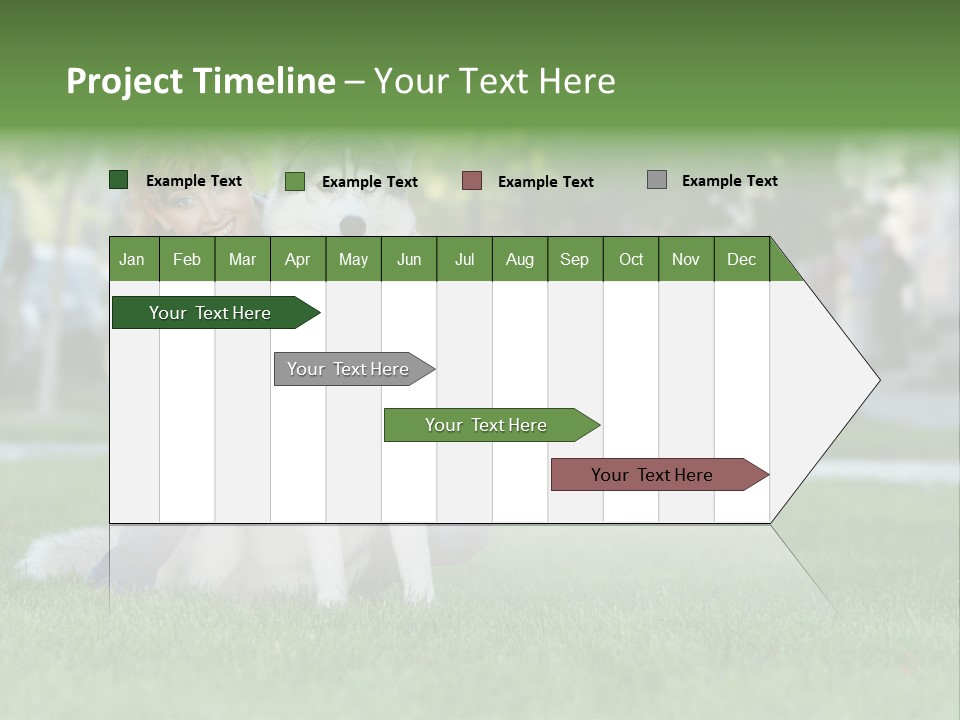 White Dog Day PowerPoint Template