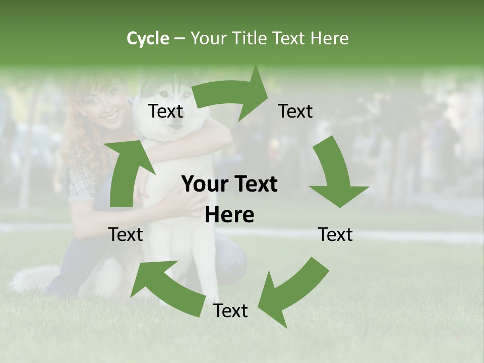 White Dog Day PowerPoint Template