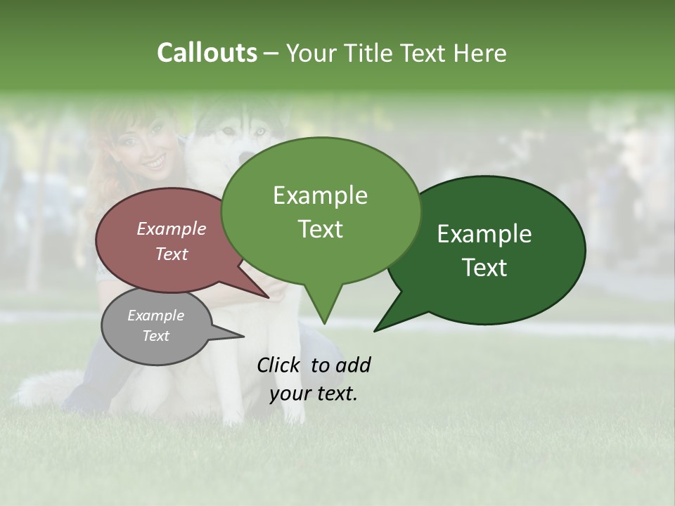 White Dog Day PowerPoint Template