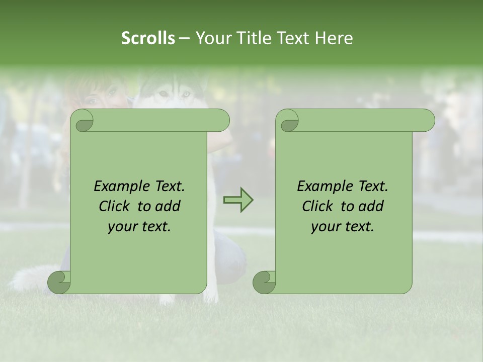 White Dog Day PowerPoint Template