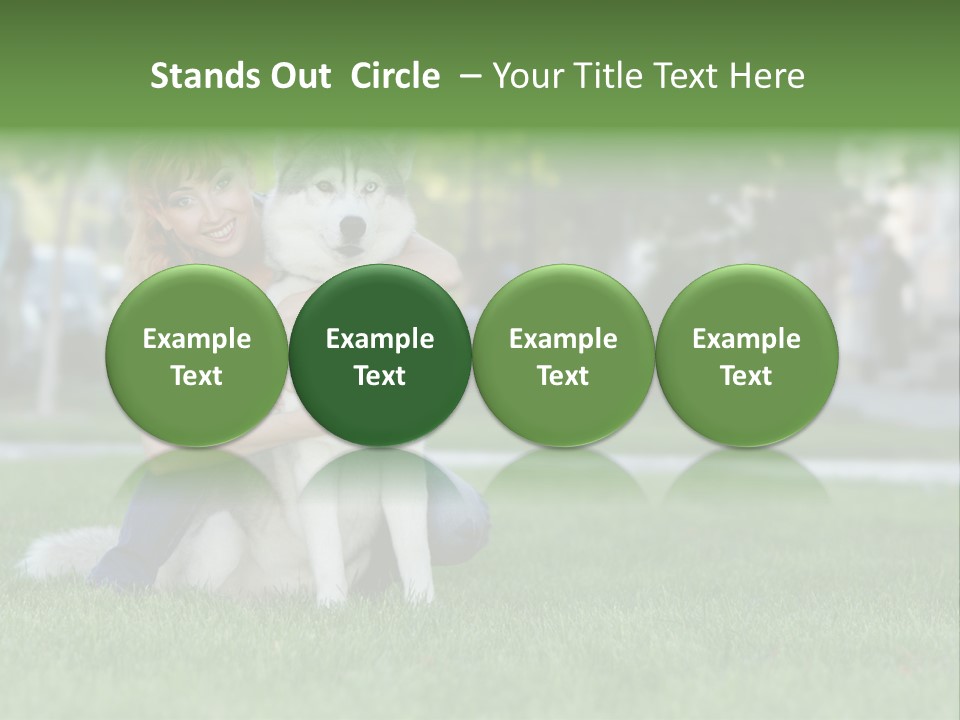 White Dog Day PowerPoint Template