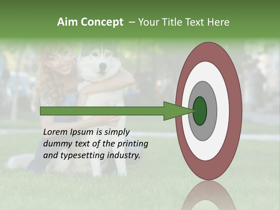 White Dog Day PowerPoint Template