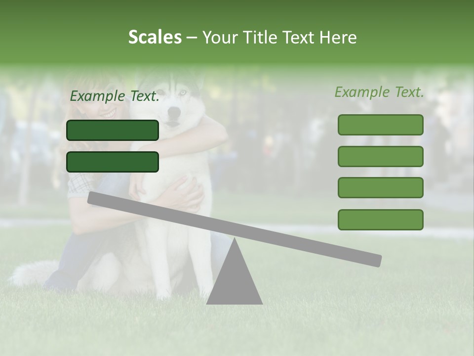 White Dog Day PowerPoint Template