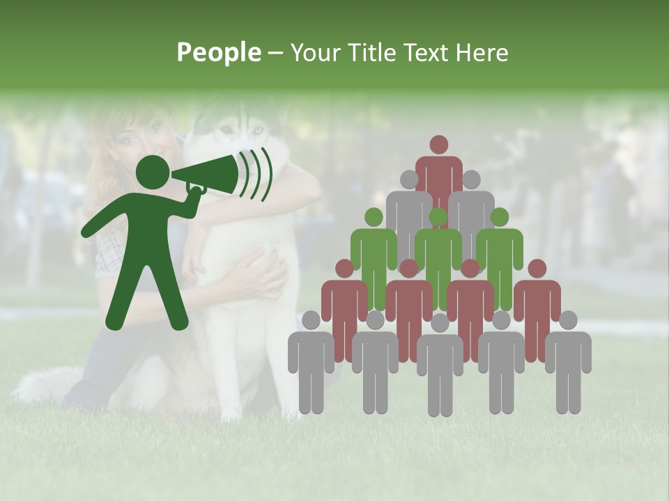 White Dog Day PowerPoint Template