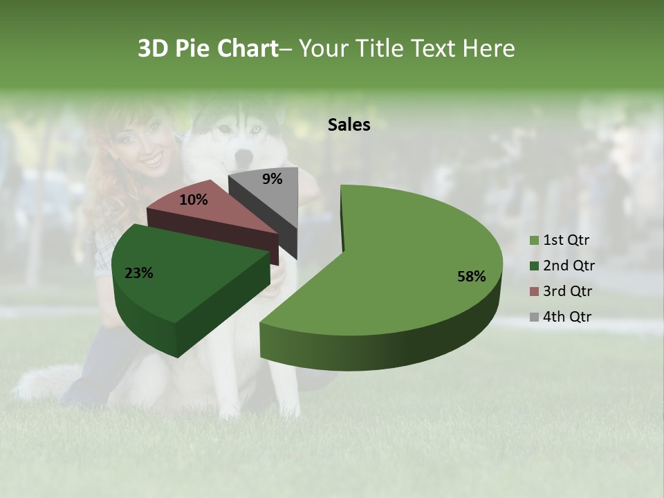 White Dog Day PowerPoint Template