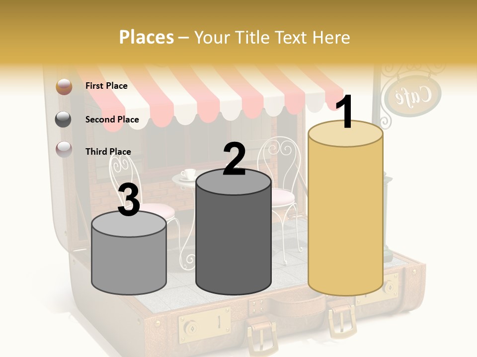 Montmartre Illustration Old PowerPoint Template