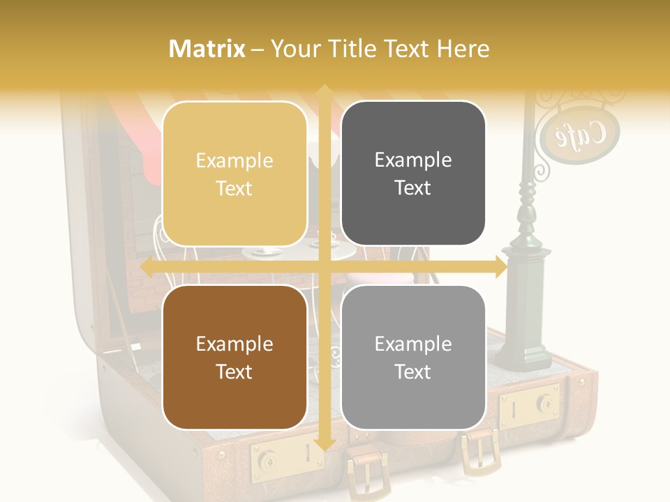 Montmartre Illustration Old PowerPoint Template