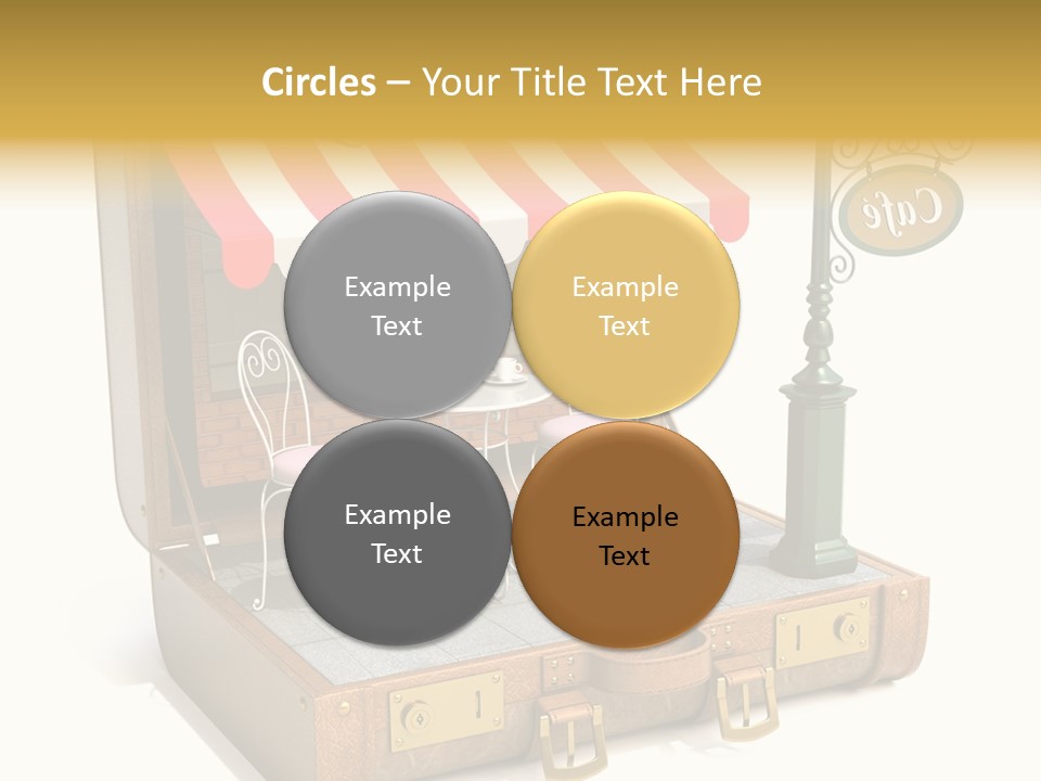 Montmartre Illustration Old PowerPoint Template