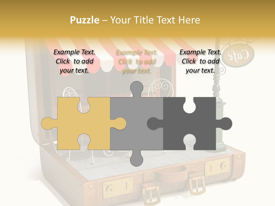 Montmartre Illustration Old PowerPoint Template