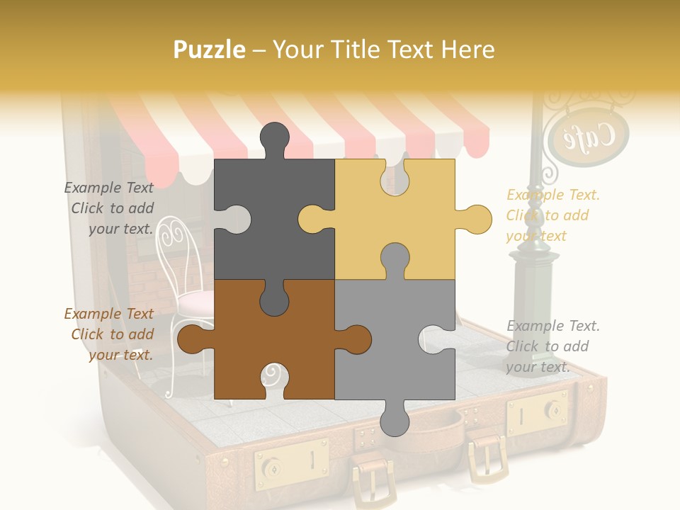 Montmartre Illustration Old PowerPoint Template