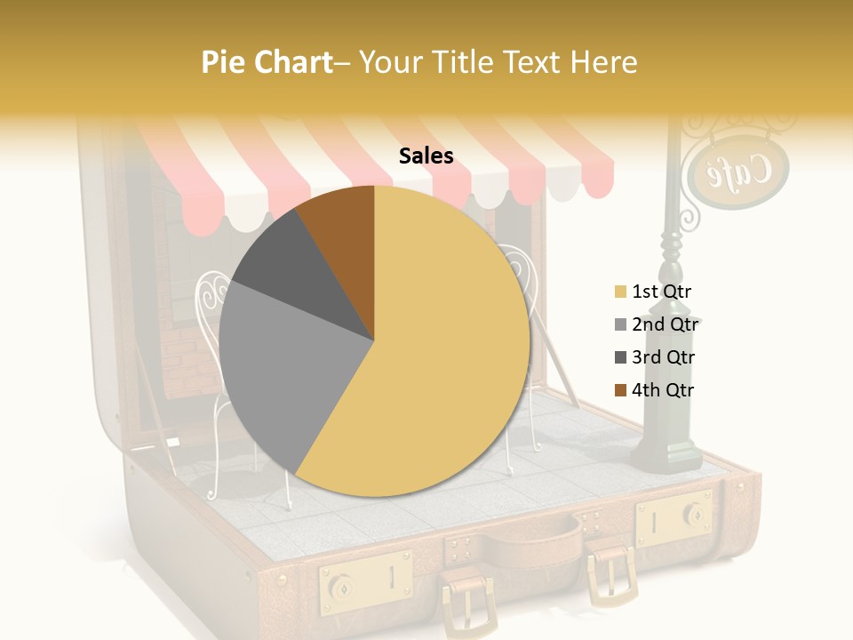 Montmartre Illustration Old PowerPoint Template