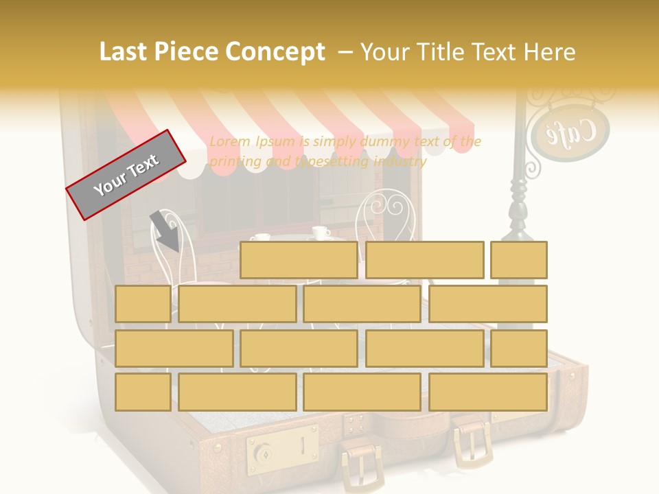 Montmartre Illustration Old PowerPoint Template