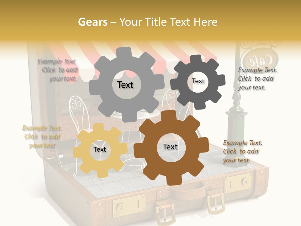 Montmartre Illustration Old PowerPoint Template