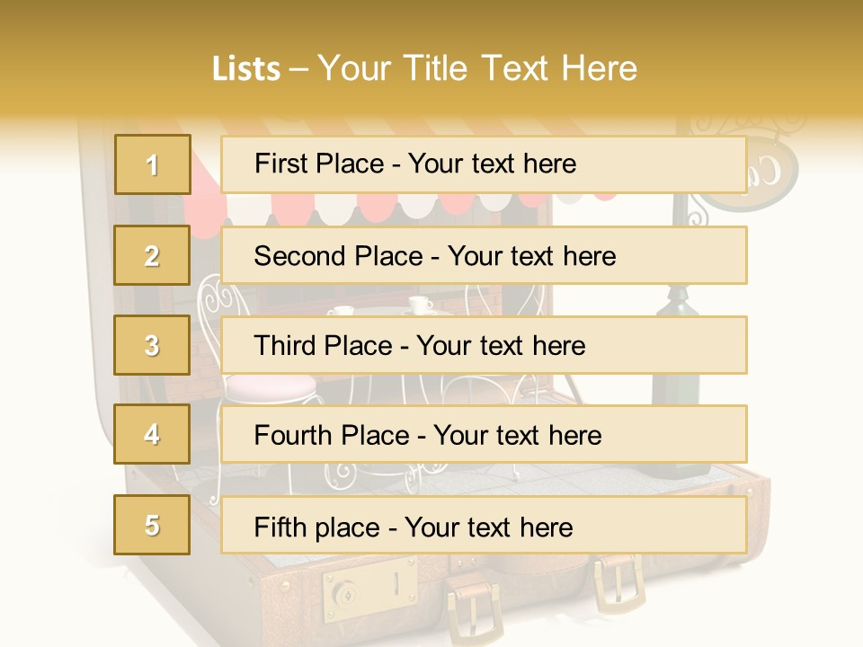 Montmartre Illustration Old PowerPoint Template