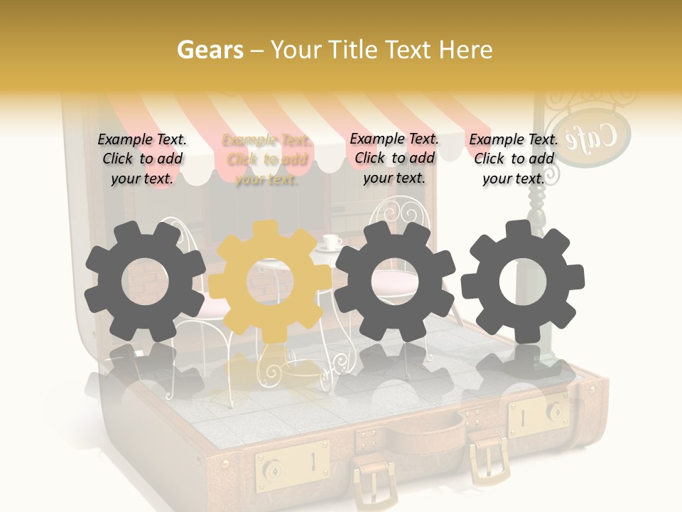 Montmartre Illustration Old PowerPoint Template