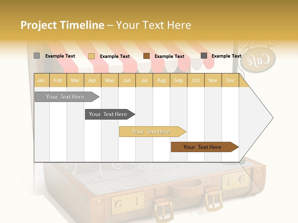 Montmartre Illustration Old PowerPoint Template