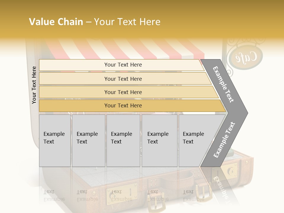 Montmartre Illustration Old PowerPoint Template