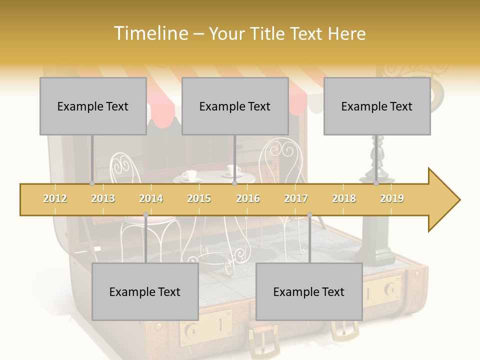 Montmartre Illustration Old PowerPoint Template